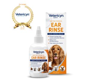 Vetericyn Plus Antimicrobial Ear Rinse, 3 oz product and packaging 403606 