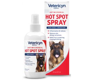 Vetericyn Dog Hot Spot Spray, 8 oz product and packaging 404072 