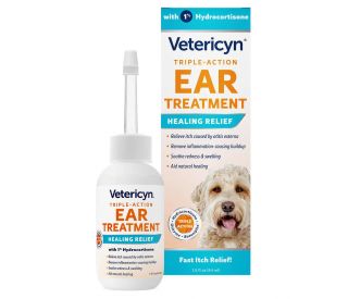 Vetericyn Triple-Action Ear Treatment, 1.5 oz product contents 411869 